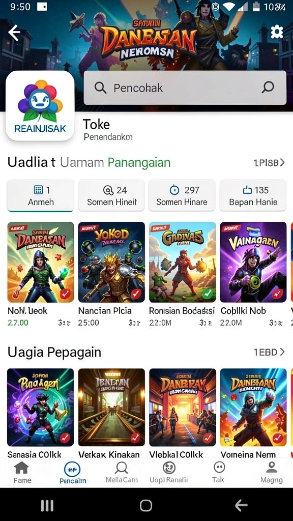 55rp - Berbagai tantangan menarik menanti Anda di setiap level.
