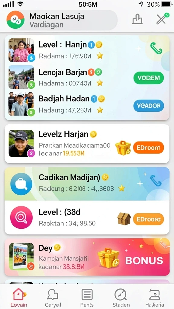 glowin88 - Fitur sosial untuk berinteraksi dengan pemain lain.