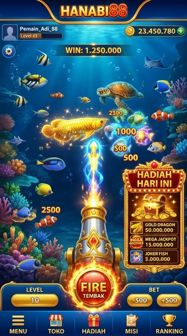 Layar utama hanabi88 — antarmuka bersih setelah instalasi